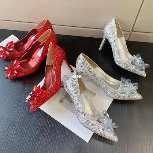 jimmychoo婚鞋水晶鞋