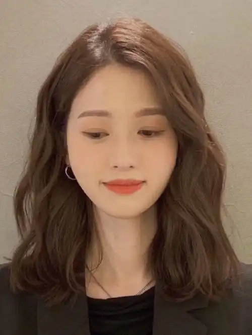 圆脸肉脸很适合的法式芭比烫发细软发质福音