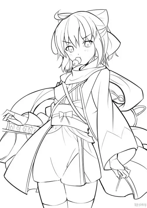 作业:动漫线稿零基础入门学习之主线与辅线的画法练习 - rh-11-225