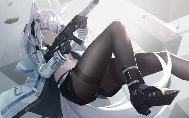 4k动态白上吹雪打枪的时候动态壁纸高画质