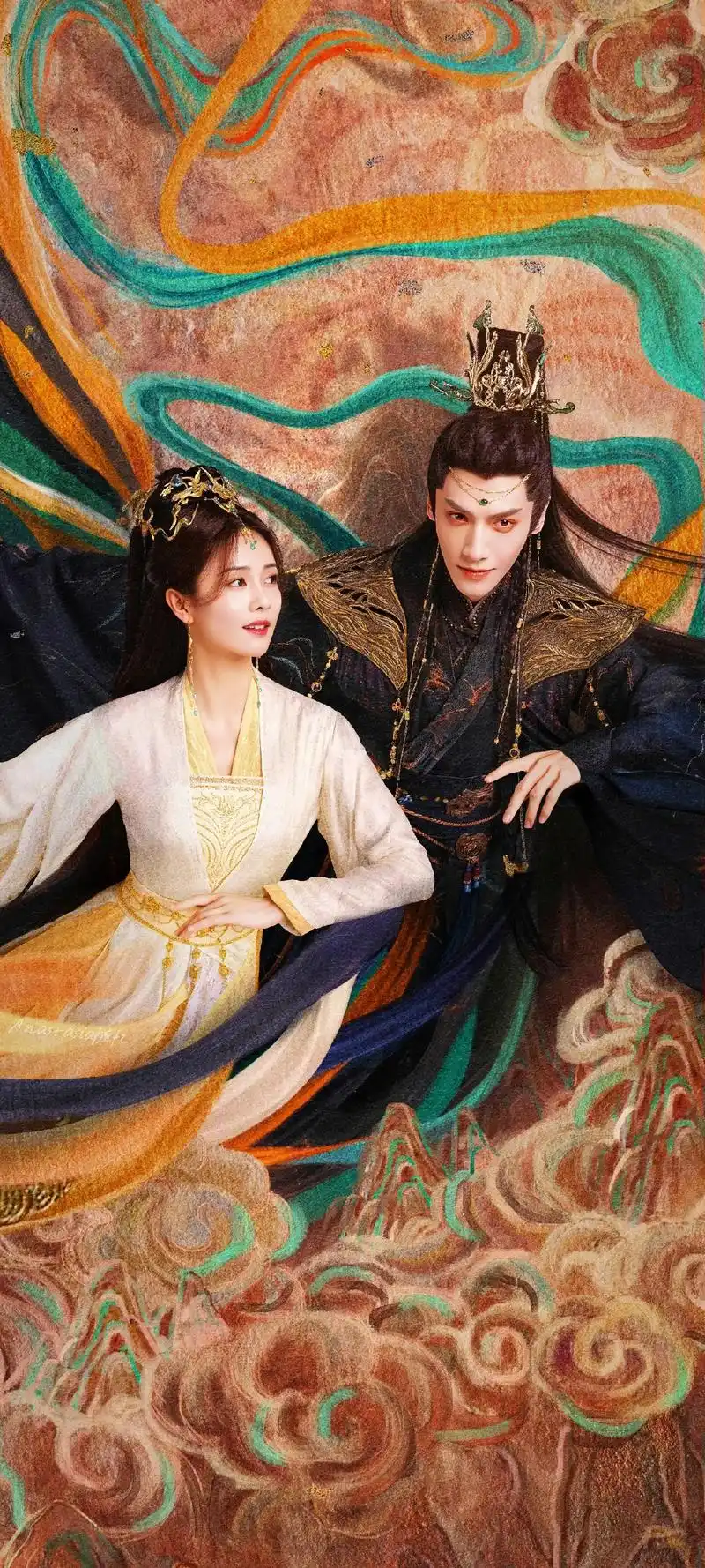 长月烬明#高清情侣照来一波.#澹台烬 叶夕雾#罗云熙 白鹿 - 抖音