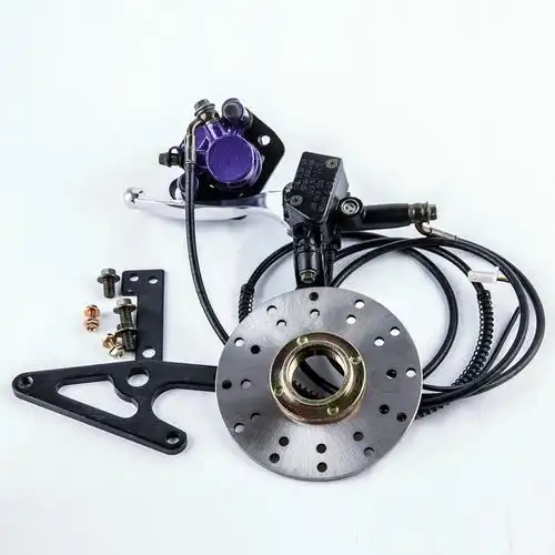 简易款电动车碟刹改装自行车小电瓶车90涨刹100抱刹油刹精品配件