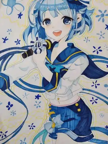 马忆帆的动漫人物作品 马忆帆 11岁 礼县实验小学五7班,喜欢画动漫