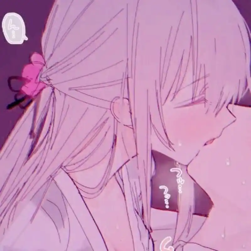 优质亲吻动漫情侣头像