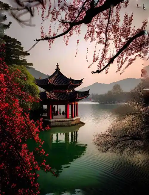 江南亭台楼阁绝美壁纸合集_诗情画意_园林_烟雨