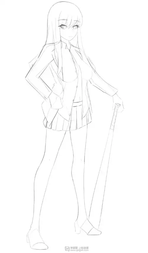 主题立绘创作课程作业一(下)——立绘草图绘制思路拆解