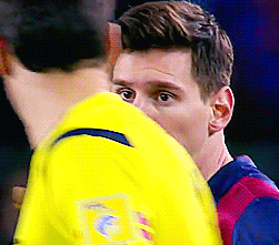 足球明星gif梅西gif噘嘴gif调皮gif