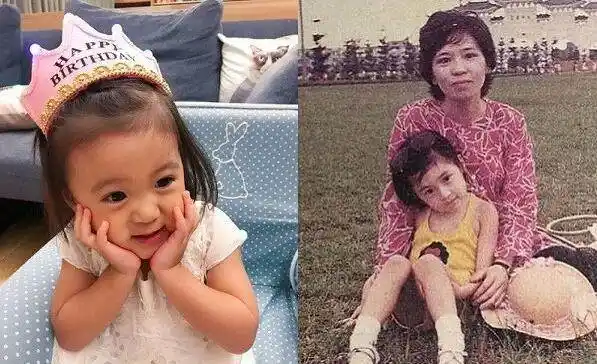 贾静雯童年照曝光原来贾静雯小时候就长咘咘这个样子