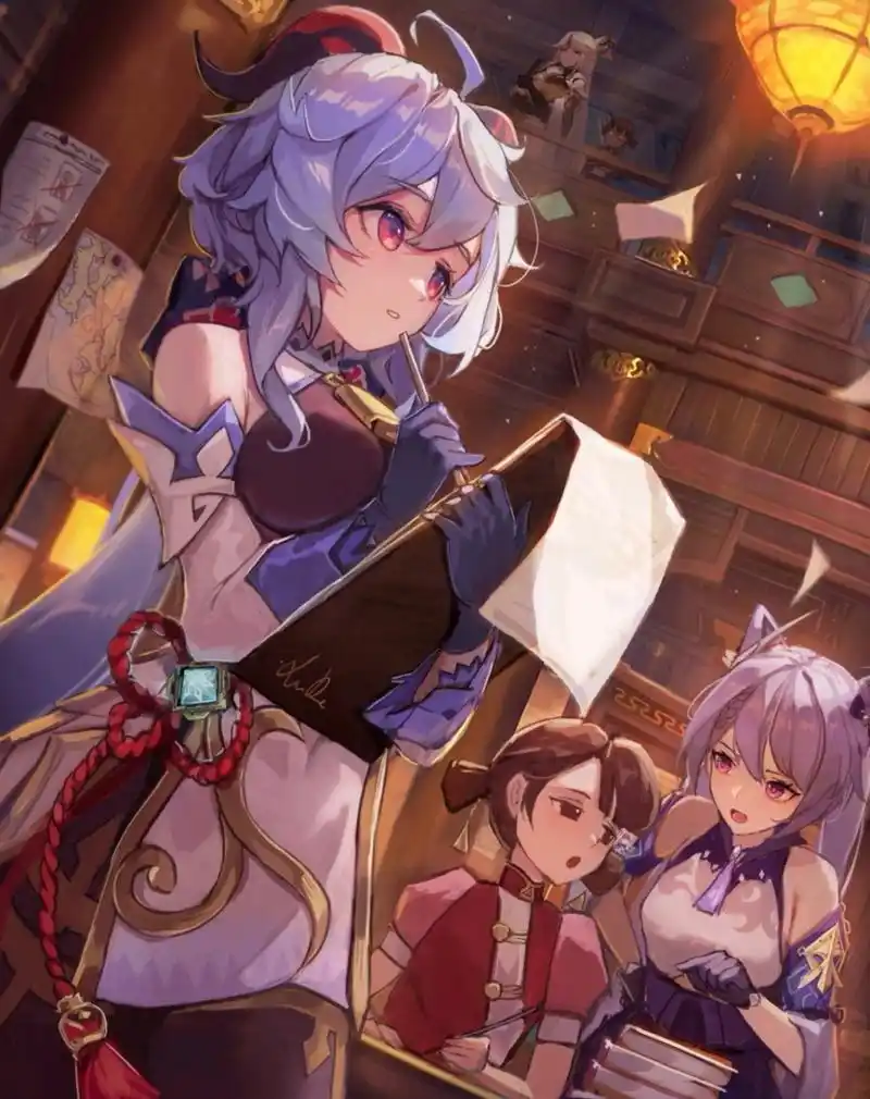 二次元# 原神:心甘情愿 画师:xude 【请多多支持原画师】