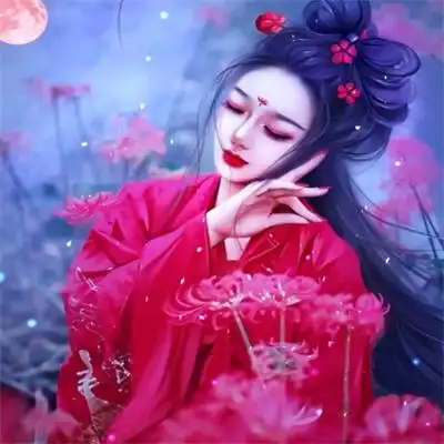 可爱古风卡通女生头像高清唯美时尚卡通女头图片