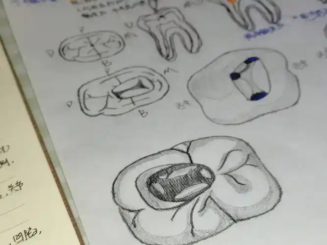 上颌第一磨牙开髓入路设计图