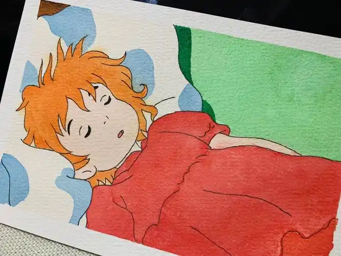 宫崎骏悬崖上的金鱼姬手绘17