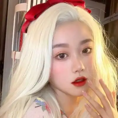 女生头像可爱黄头发黄色系气质