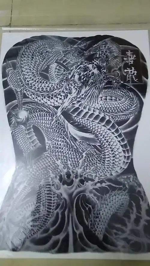 霸气满背纹身贴