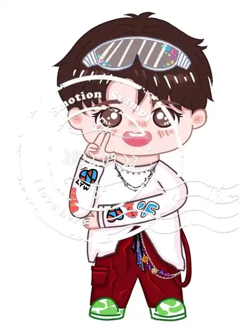 刘耀文护目镜q版