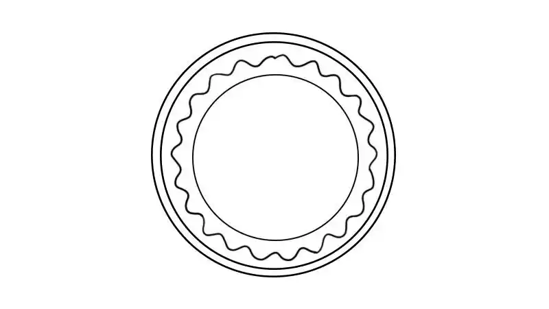 盘子简笔画步骤