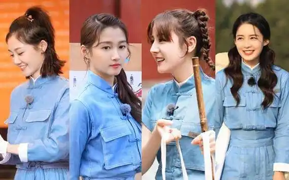 遇见天坛四朵小花:苗苗清秀,关晓彤智慧,热巴青春,李沁最惊艳_节目