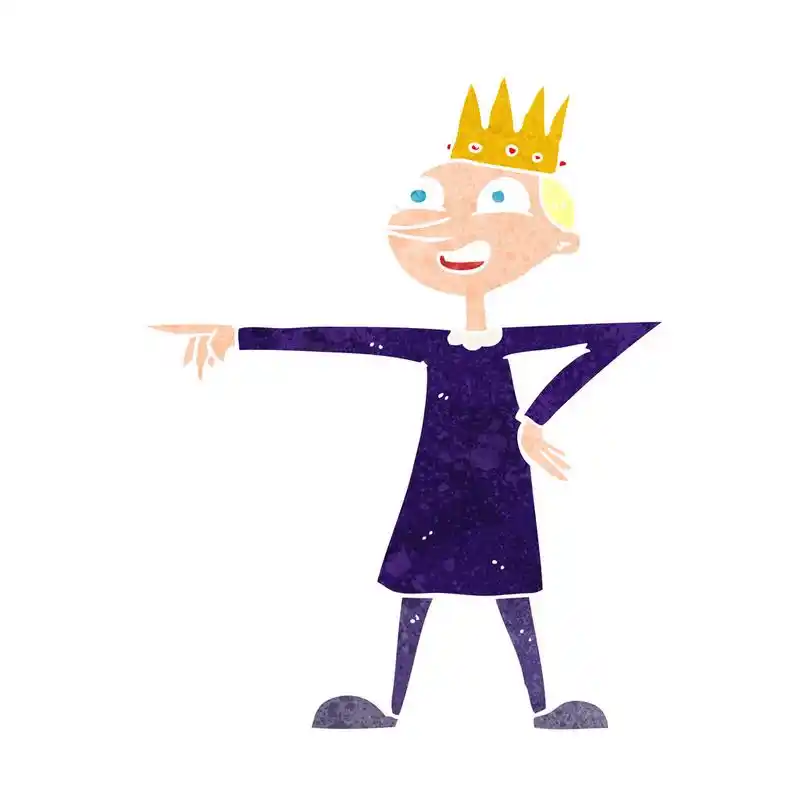 卡通,指向,王子