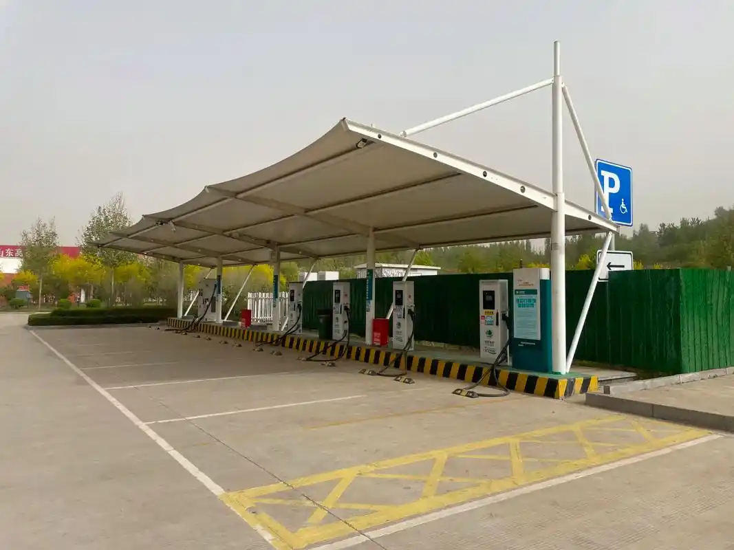 株洲市膜结构充电桩车棚生产厂家价格便宜.