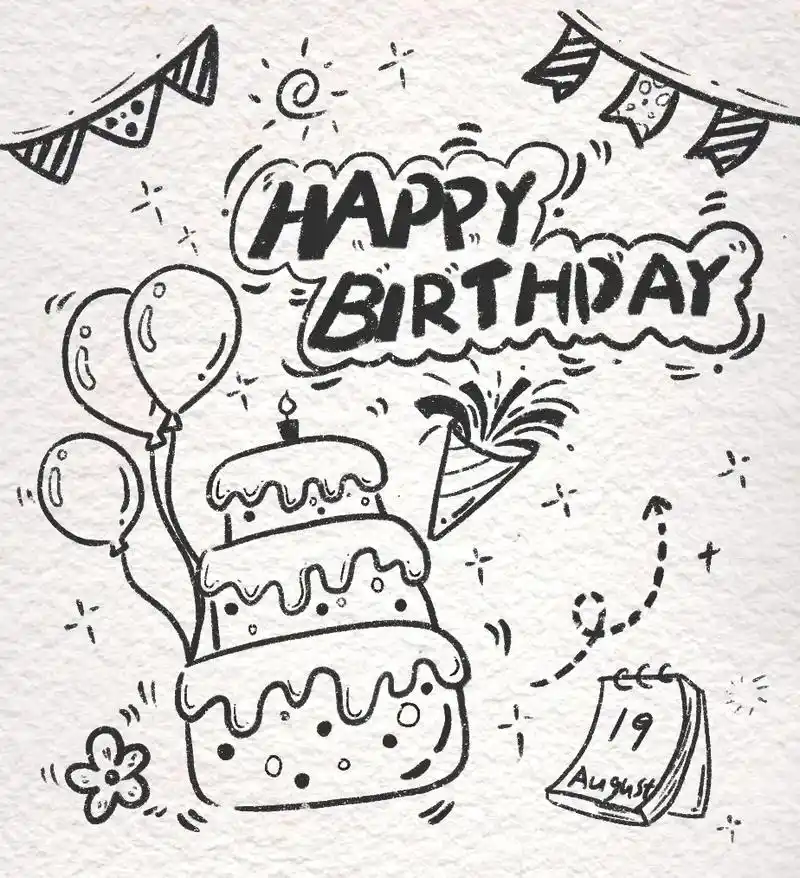 一看就会的手绘生日贺卡又来咯!详细步骤已送达! - 抖音