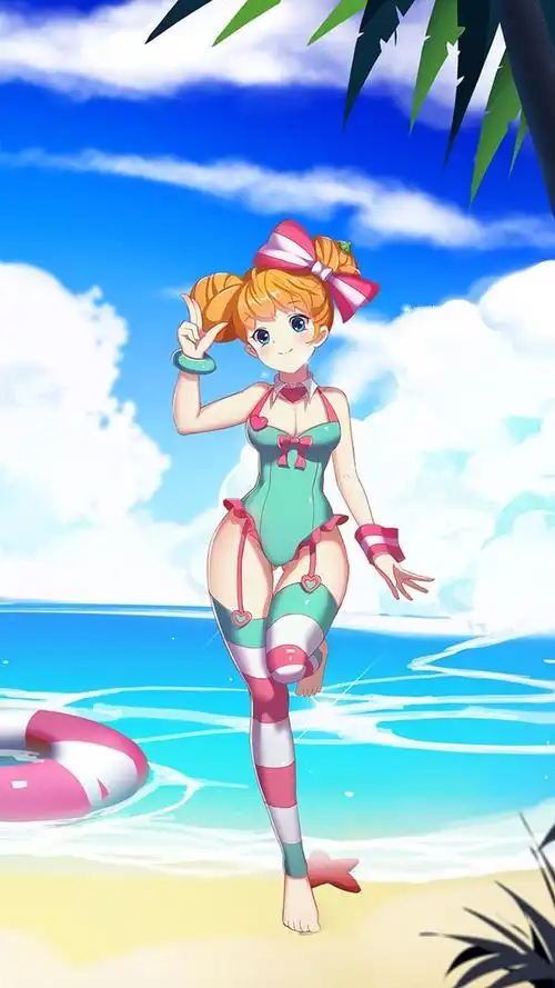 女英雄泳装系列壁纸千金重弩孙尚香