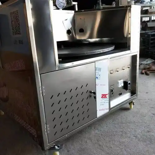 转炉烧饼炉燃气全自动旋转烤箱8090摆摊车载炉
