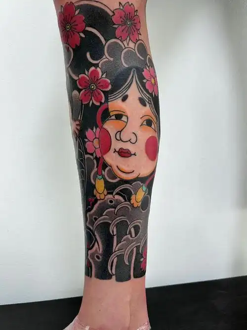 惠州老传统 #花臂花腿  #日式老传统 #满背 #阿多福 #包小腿