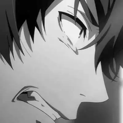 高冷男头像动漫黑白 帅气好看的男生头像动漫冷酷黑白图片_男生动漫