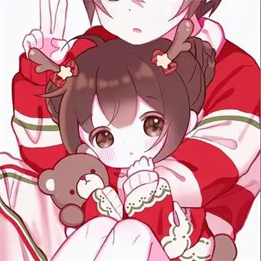 情侣头像配对呆萌卡通动漫情头可爱超甜一对