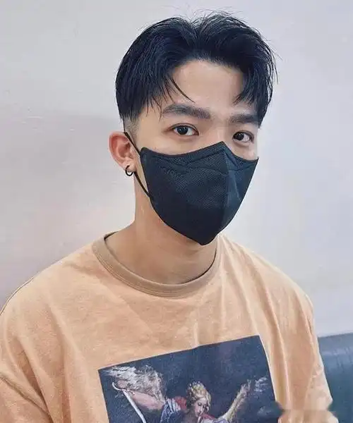 出侧分的露额效果,这样既保持了成熟稳重的气质,又不失休闲的时尚感