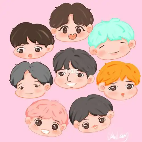 procreatebts饭绘头像插画