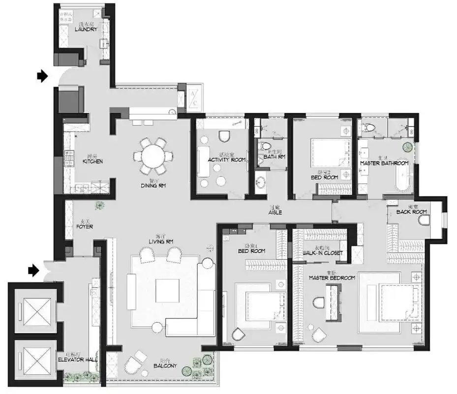 简单纯粹的优雅大平层