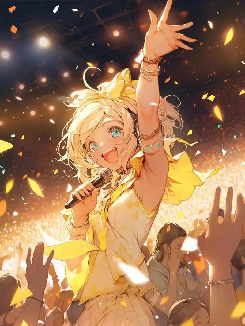 镜音铃第六弹|aigc .镜音铃,一个源自日本的虚拟歌手,以 - 抖音