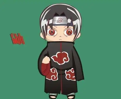 宇智波鼬简笔画q版视频