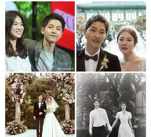 宋仲基宋慧乔结婚婚纱照