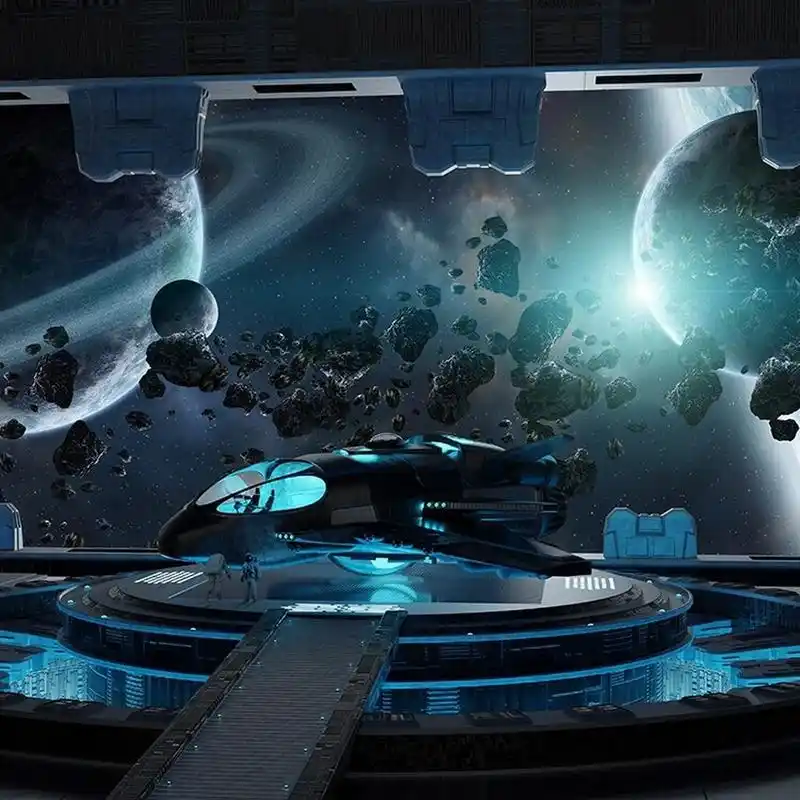 今天的分享的是一组创意科幻科技太空宇宙星球未来海报素材图 文件