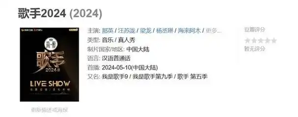 在《歌手2024》尚未播出之前,网上已经对这档即将播出的综艺充满了