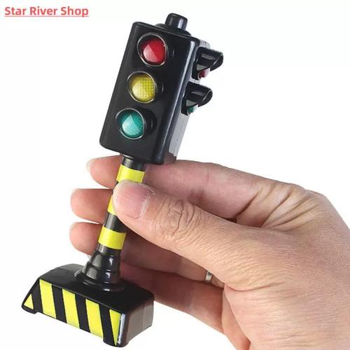 kids mini traffic signs light speed camera model toy with mu