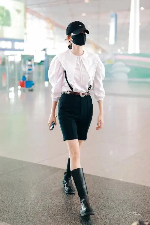 古力娜扎私服##女生超a穿搭