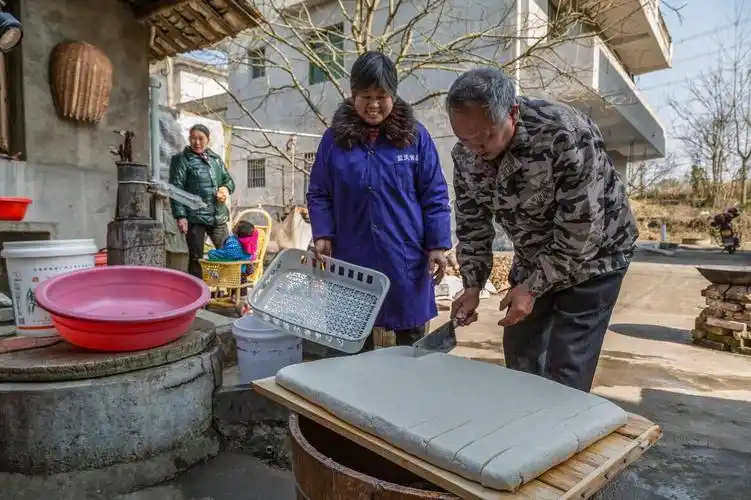 传统手工:豆腐的传统制作过程