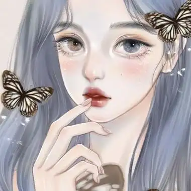 脸红心动的清纯青涩动漫女头像