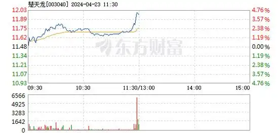 楚天龙4月23日快速上涨