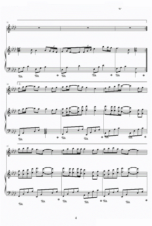 神话小提琴版 钢琴伴奏