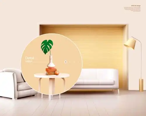 现代简约室内家具品牌广告主题海报psd素材