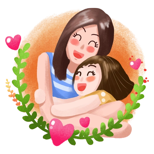 爱心可爱母亲节插画素材时间:05-02母亲节卡通手绘插画素材时间:05-01