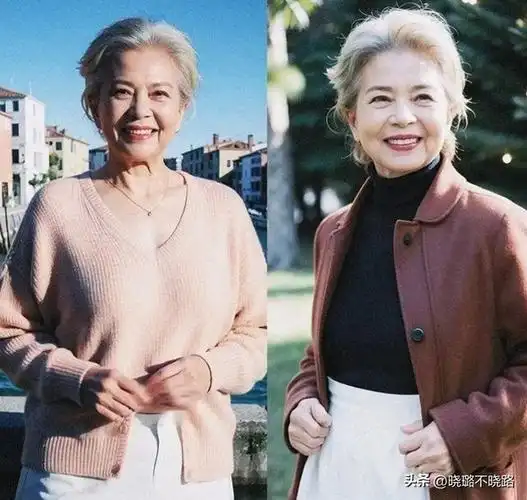 白发不染,不穿老年装,比年轻人还时髦|发型|微卷|盘发|上海市_网易