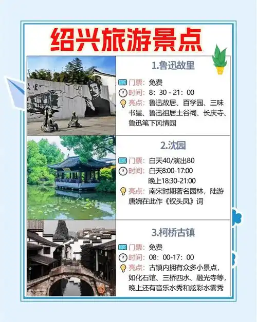 绍兴旅游攻略:水乡风情与美食推荐 绍兴,这座历史悠久的城市,每一步都