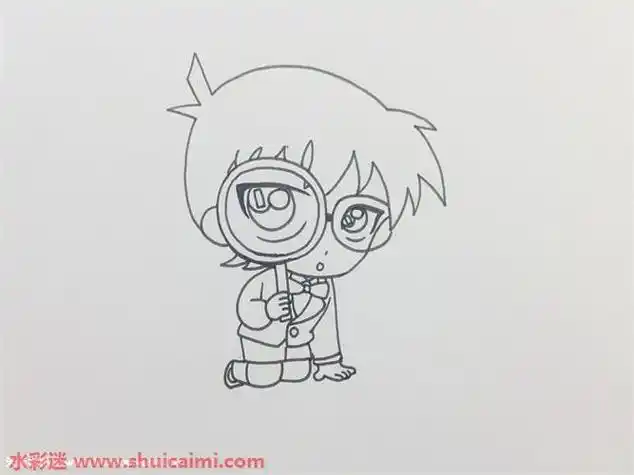 q版柯南柯南简笔画名侦探柯南怎么画名侦探柯南简笔画简单好看柯南