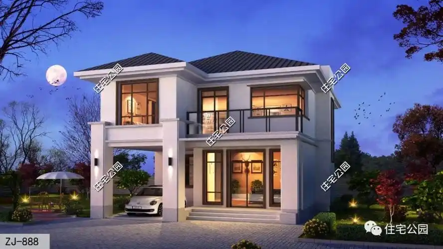 7套经典户型,10个实建案例,看看拿住宅公园的图纸建房,房子有多美!