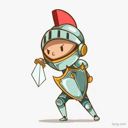 卡通古代士兵png素材透明免抠图片-其他元素-三元素3png.com